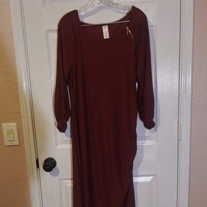 Red Long Sleeve Dress